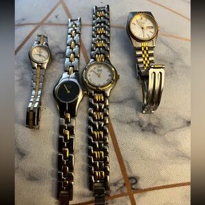 Vintage watch bundle you get a pulsar , 2 esq and seikos